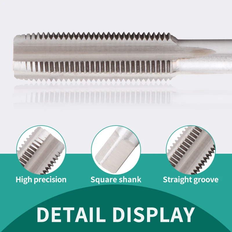 UFS TAP 3PCS HSS BSW  Straight Fluted Screw Thread Tap Metric Plug Hand Taps Drill Bit Set Power Hand Tools