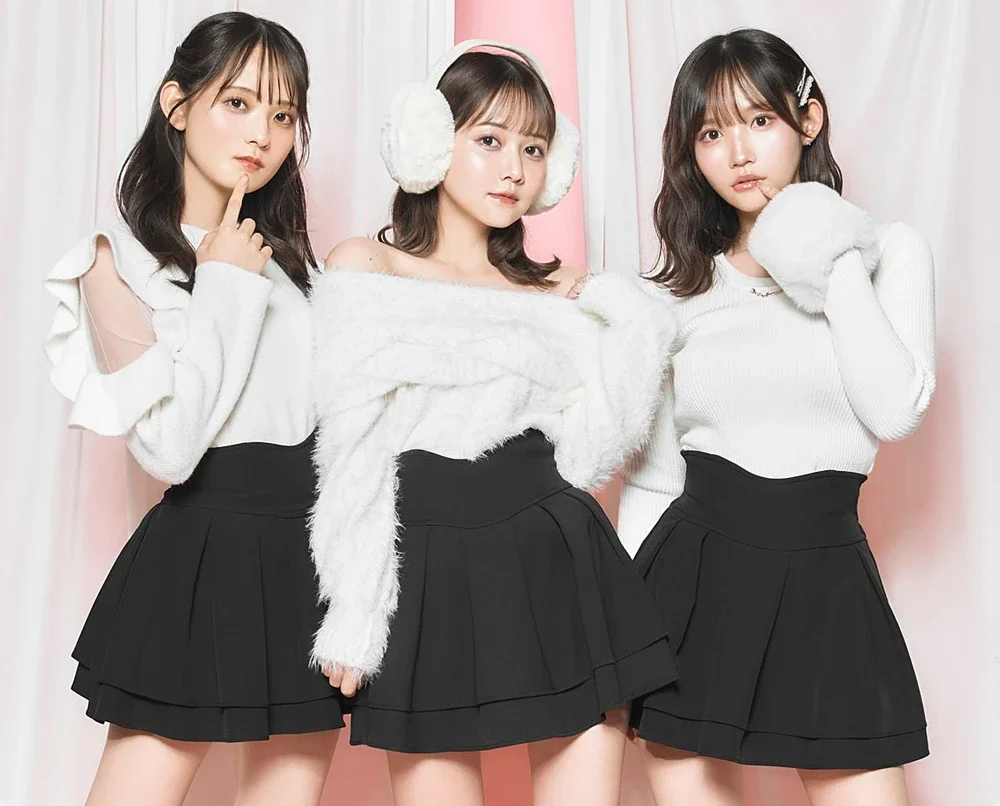 Japanese Style Mini Skirts for Women Mine Mass-Produced Sweet Black Skirt Culottes Autumn Summer Ruffled Pleated Short Skirt