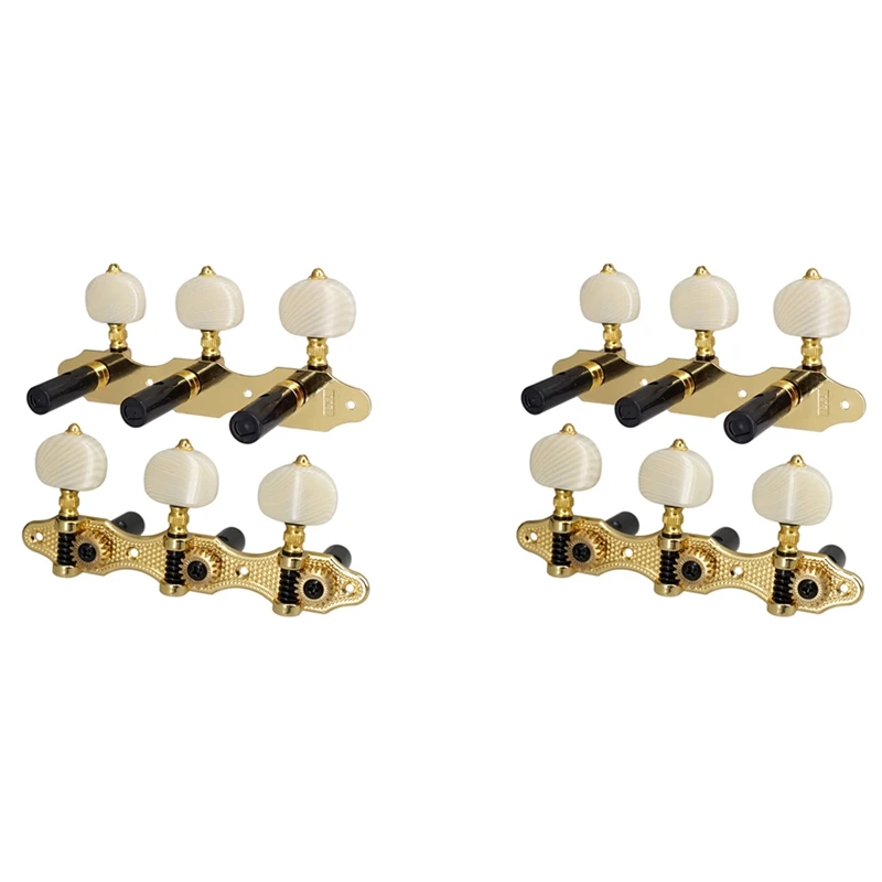 

2X 1:18 Acoustic Guitar Machine Heads Guitar String Tuning Pegs Key 3L3R Guitar Tuners Keys Replacement Accessories