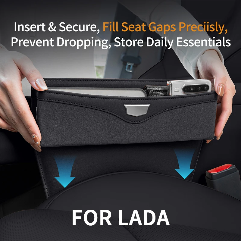 

Car Seat Crevice Storage Box Seat Slit Gap Organizer Accessories For Lada 2110 2114 Largus 2112 110 2105 2107 2106 Priora