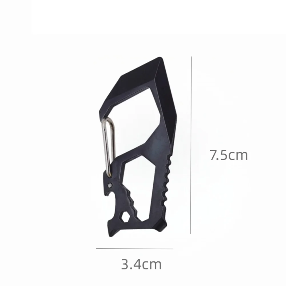 Bottle Opener Multifunctional Keychain Carabiner with Bottle Opener and Various Tools for Different Applications