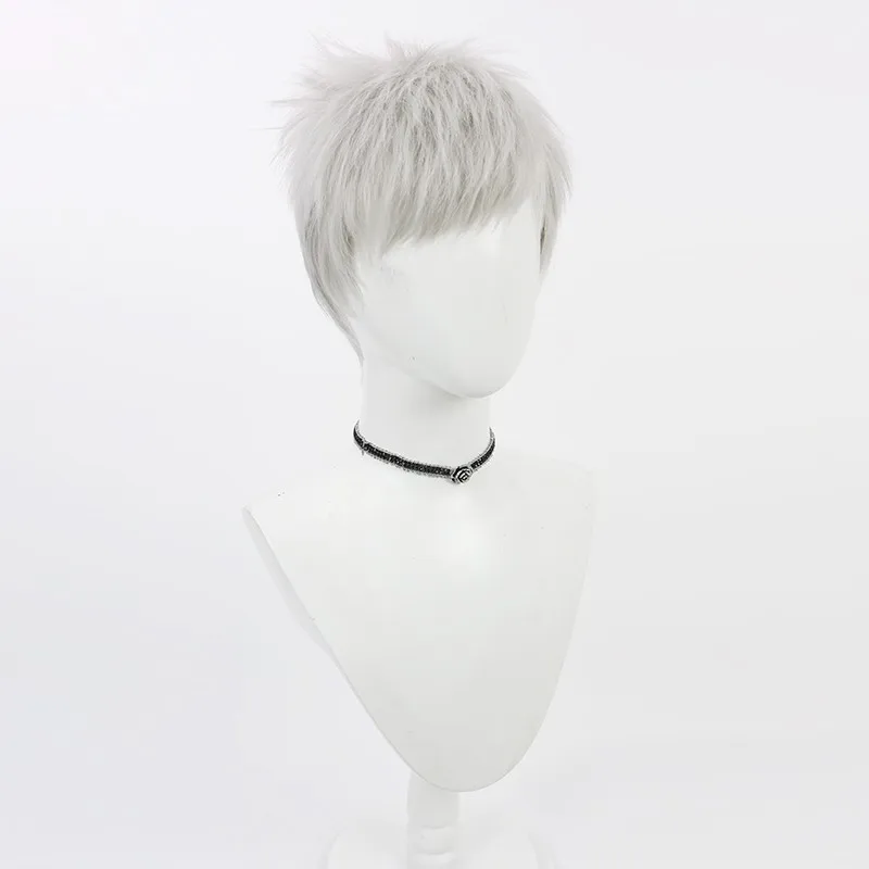 Game Akihiko Sanada Cosplay Wig Halloween Party Prop Synthetic Hair Heat Resistant Fiber + Wig Cap