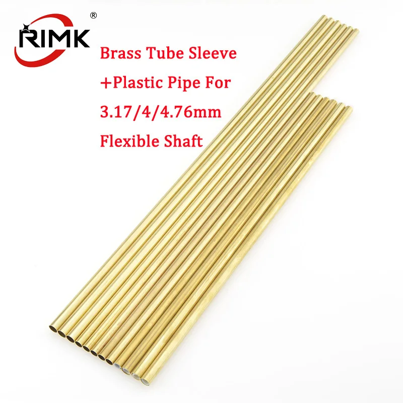 

High Quality 3.17/4/4.76mm Brass Tube Shaft Sleeve+Plastic Pipe for 3.17/4/4.76mm 3/16'' Flexible Shaft Flex Cable Alxe RC Boat