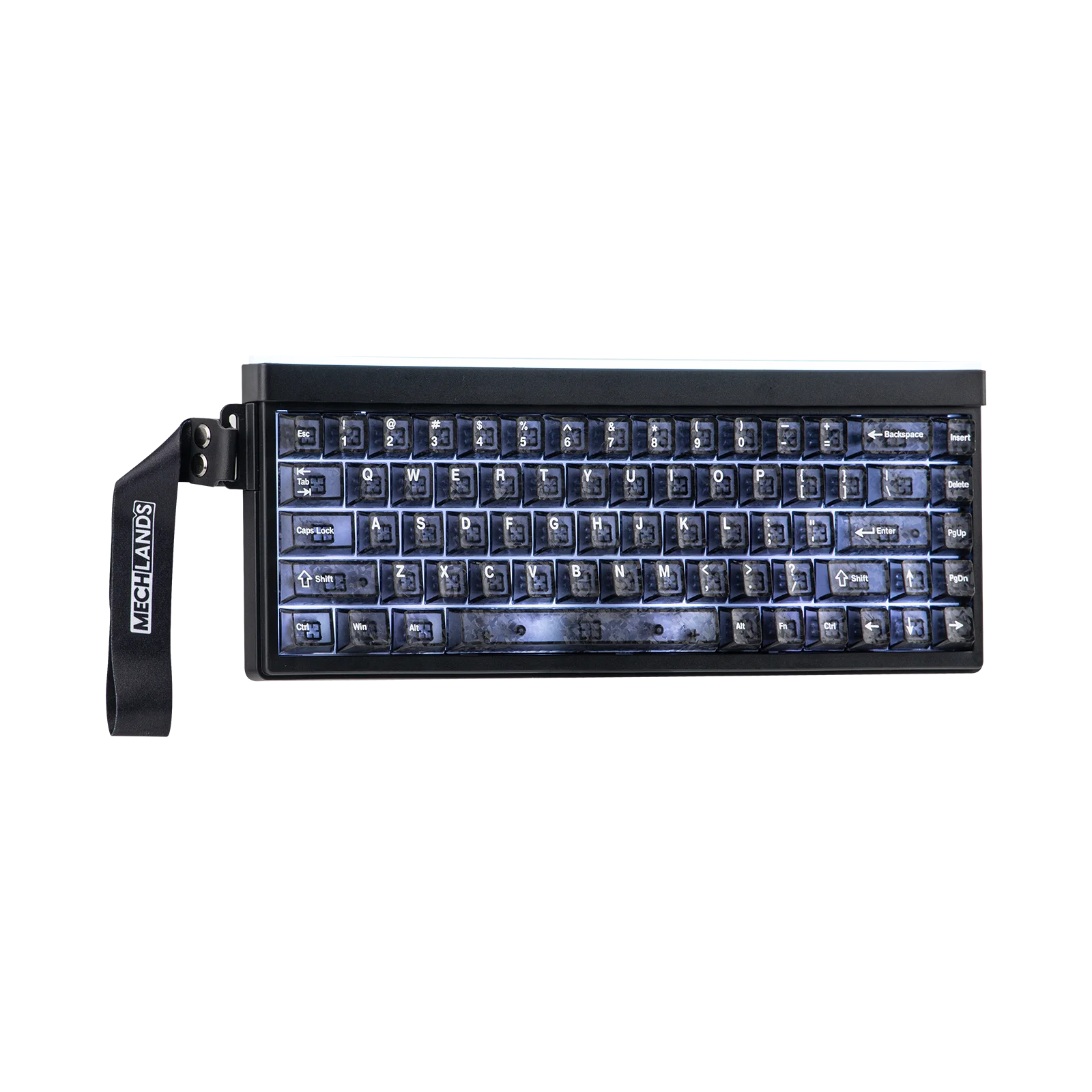 MechLands Halo68 65% ANSI US Layout Wired/BT/2.4Ghz Wireless Silent Creamy Membrane Keyboard with RGB Backlits & 2000mAh Battery