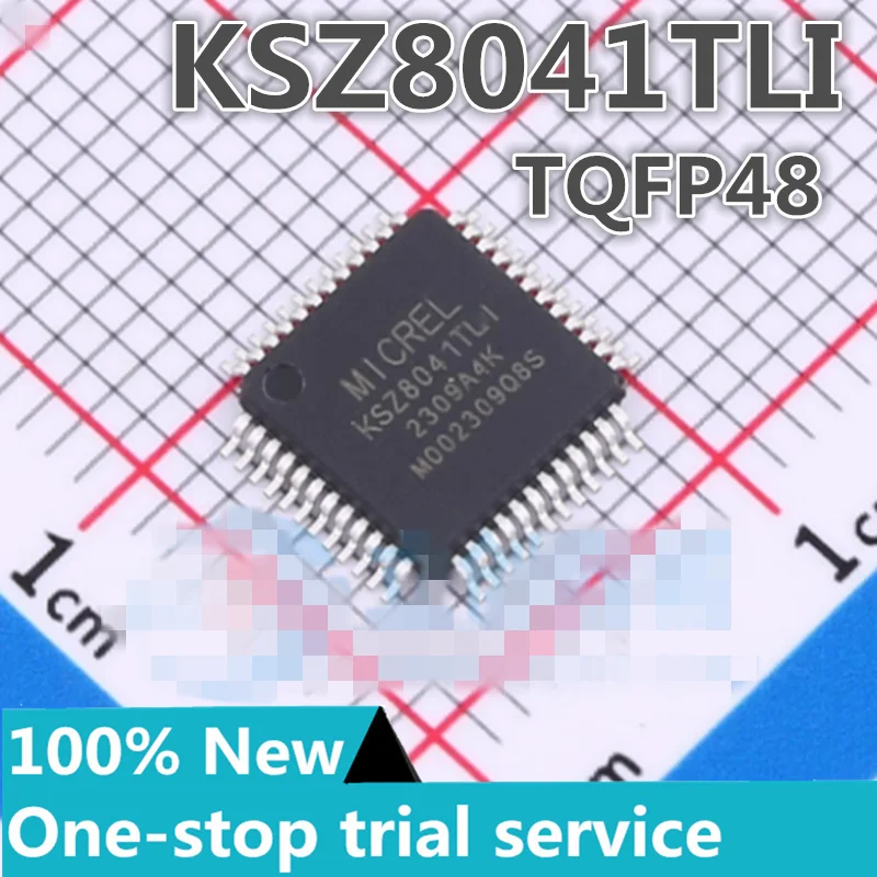 2-50PCS KSZ8041TL KSZ8041TLI   TQFP48 MICROCHIP new original  stock Ethernet transceiver chip PHY transceiver
