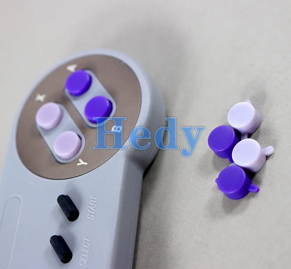 2ชุดสำหรับ SNES Super NES พลาสติกปุ่ม ABXY สำหรับ Nintendo Super Famicom Controller