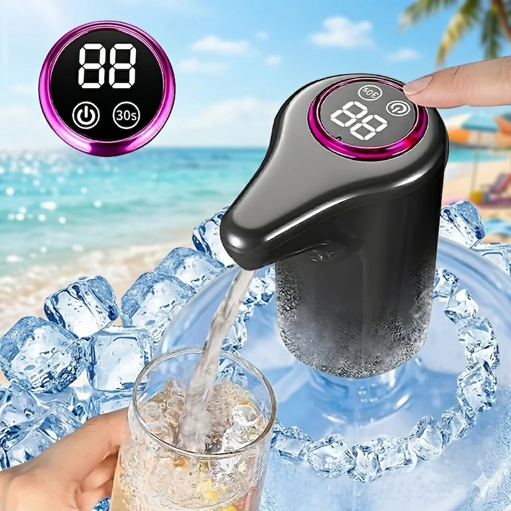 Elektrische Eimer-Wasserpumpe, Intelligenter Wasserspender, Automatischer Wasserspender, Wasserauslauf, USB-Lade-Wasserpumpe