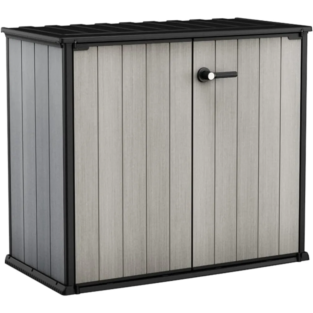 

Resin Outdoor Storage Shed 4.6 x 4.0 ft. with Paintable and Drillable Walls -Perfect for Yard Tools