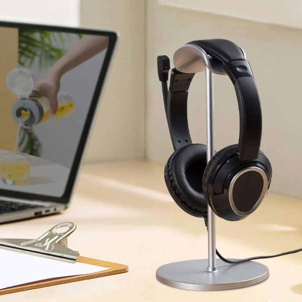 Holder Headphone Display Stand Space Saving Enhance Stability Earphone Vertical Bracket Non-Slipping Aluminium Alloy
