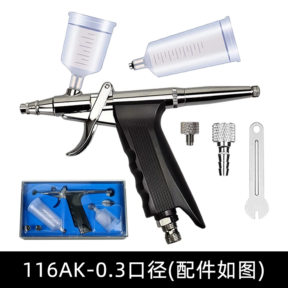 New 116AK External Adjustable Refillable Spray Bottle Art Brush Set, Makeup Spray Gun Toy Leather Craft Touch-up Spray Pen
