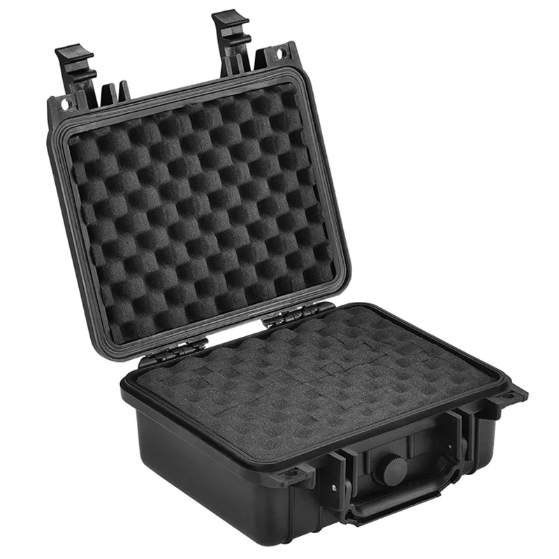 ABS Plastic Sealed Waterproof Safety Equipment Instrument Case Portable Tool Box Dry Box Impact Resistant With Pre-cut Foam