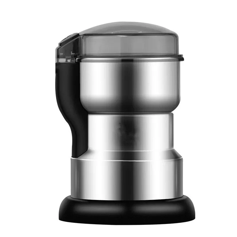 304 stainless steel electric grinder (European plug) Multi-functional grinder, 8-page blades, suitable for spices, beans