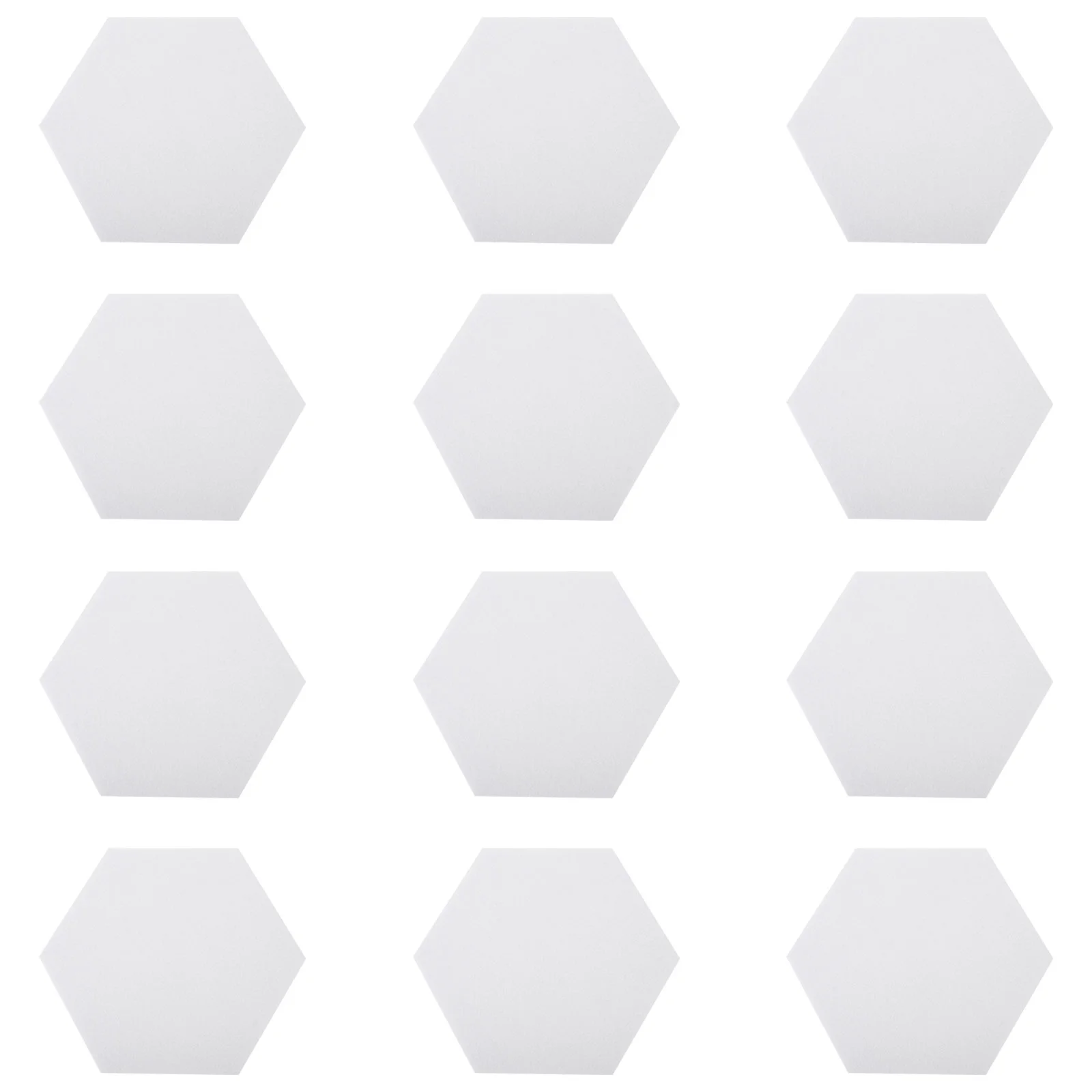 Hexagon Felt Board Backdrop Wall Sticker Decor Cork Multi- Color Push Pins Tiles White Office