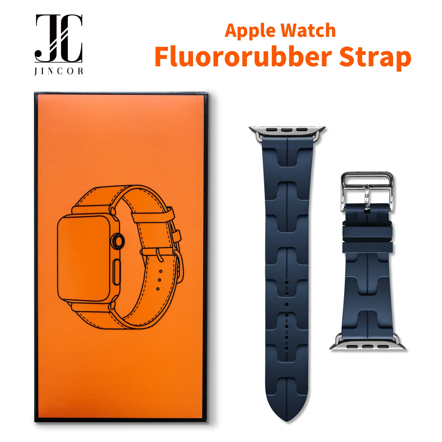 JINCOR Strap for apple watch ultra 2 49mm Kilim Single Tour band 42 44 45 46mm apple watch bracelet 8 9 10 SE Fluoroelastomer