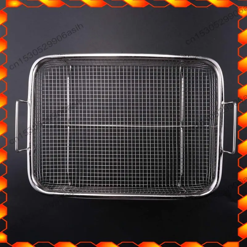 -AT52 Luchtfriteusemand voor oven Roestvrijstalen scherperbak en pan 2-delige set, bakvorm Perfect voor de grill