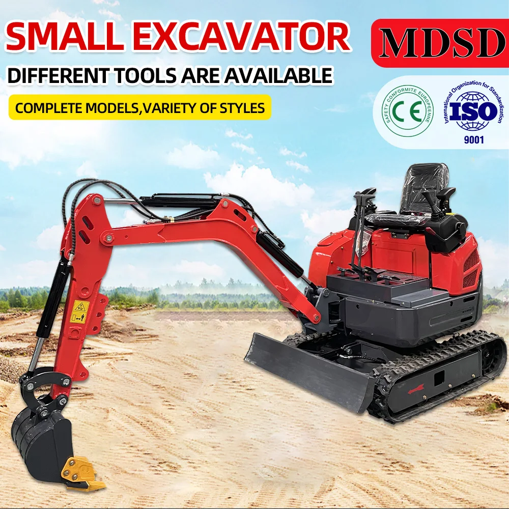 Venda quente mini escavadeira para jardim fazenda escavadeira de esteira hidráulica compatível com ce epa euro 5 mini escavadeira frete grátis