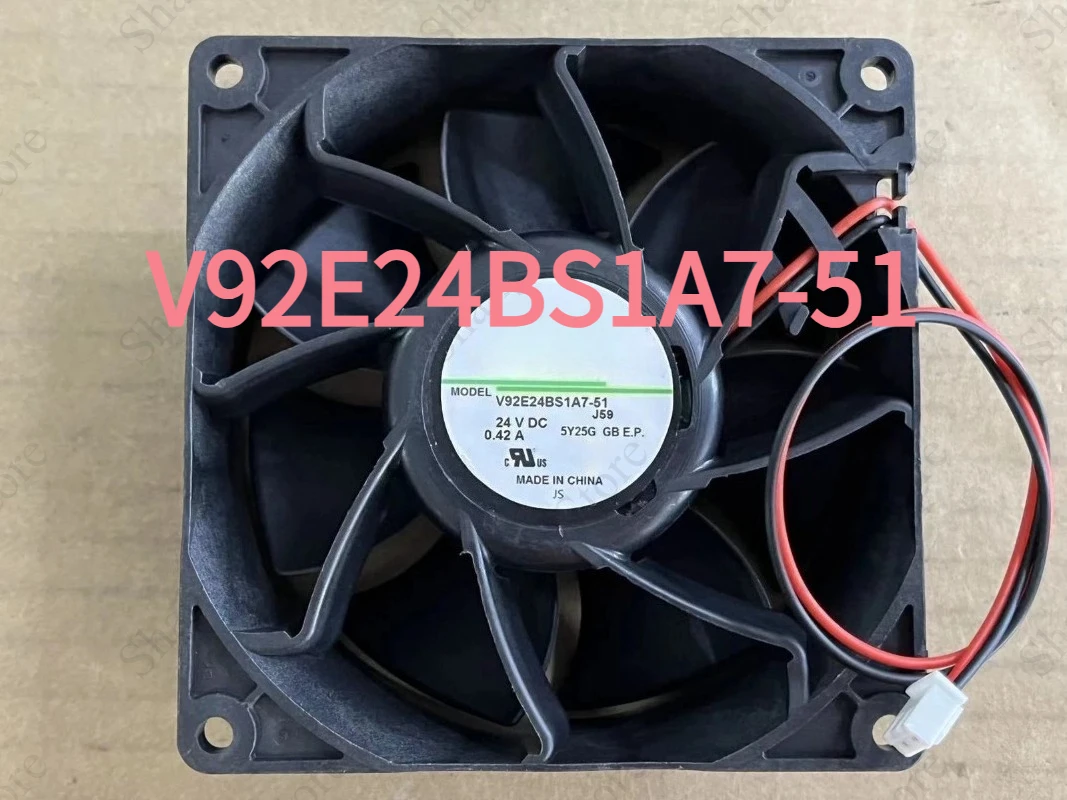 1PC Brand New V92E24BS1A7-51 DC24V 0.42A 2wire Inverter Cooling Fan Fast Shipping