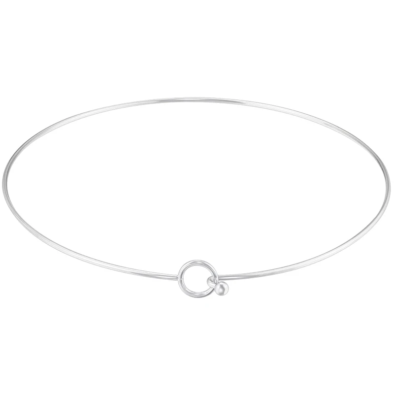 Edelstahl-Halskette mit Herz- und Rundmotiv, verstellbar, für Damen, schlichtes, offenes Design, Metallschmuck-Accessoire: VL534 VL535 – Detail 11