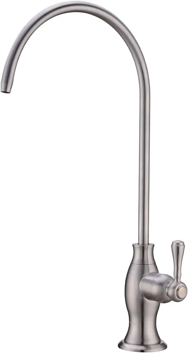 

Brushed Nickel Water Filter Faucet for Under Sink, Lead-Free Stainless Steel, Non-Air Gap RO Faucet