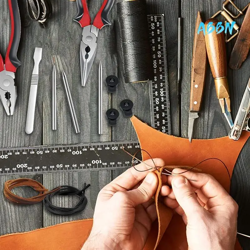 

ABBN-Glove Relacing Kit For Baseball Softball,Accessories Mitts Glove Care Repairing Kit Cutter Glove Locks Lacing Tools