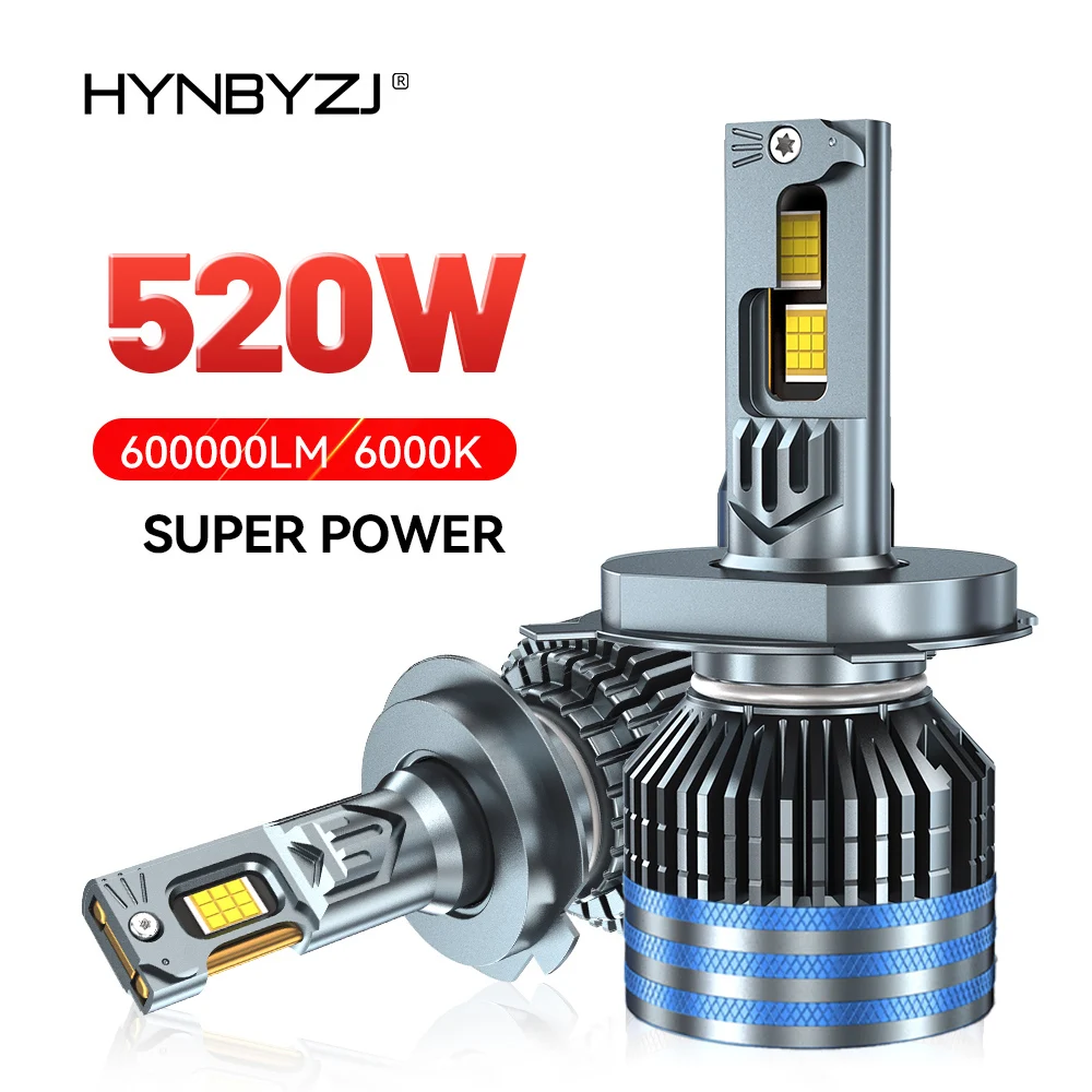 

HYNBYZJ 520W H7 H4 H11 Led Lamp 600000LM Led Lights For Car H1 H8 H9 HB3 9005 HB4 9006 9012 hir2 9007 9008 Led Headlight Bulb