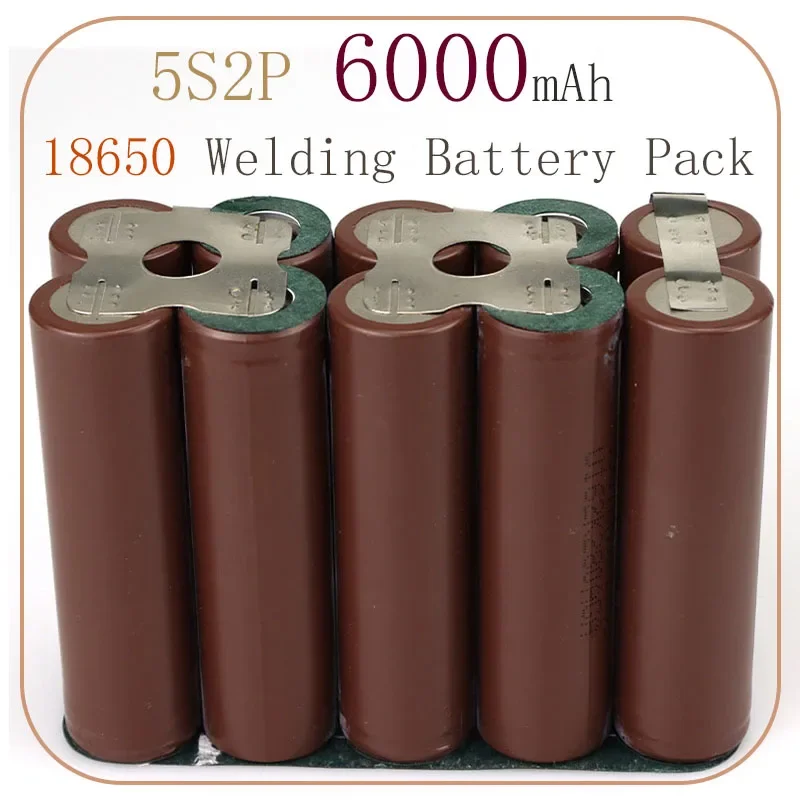 HG2 6000mAh 10.8V/14.4V/18V/21.6V 5S Screwdriver Battery 18650 Welding Battery Pack