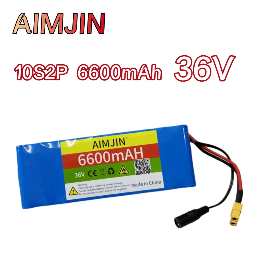 

36V 6600mAh 10S2P Lithium Rechargeable Battery Pack for Double Wheel Balance Vehicle Balance Car Parts