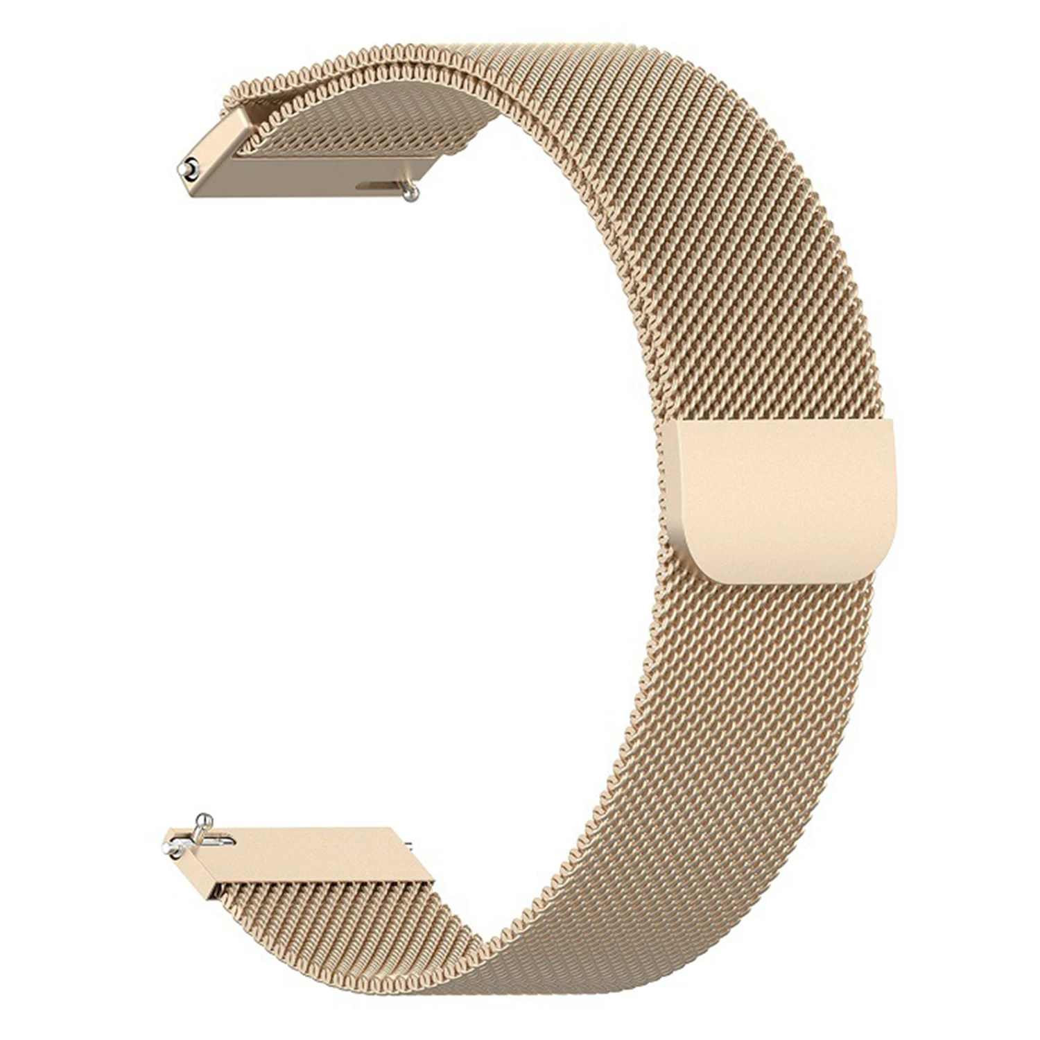 

For Samsung Galaxy Watch7 44mm / 40mm Magnetic Watch Strap Stainless Steel Milanese Wrist Band - Retro Gold
