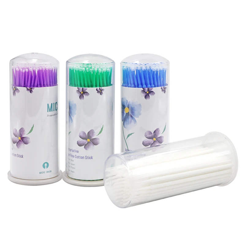 

100pcs/set Disposable Micro Medicine Brushes Applicators Apply Personal Eyelash Root Mascara Care Teeth Gap Care Tools