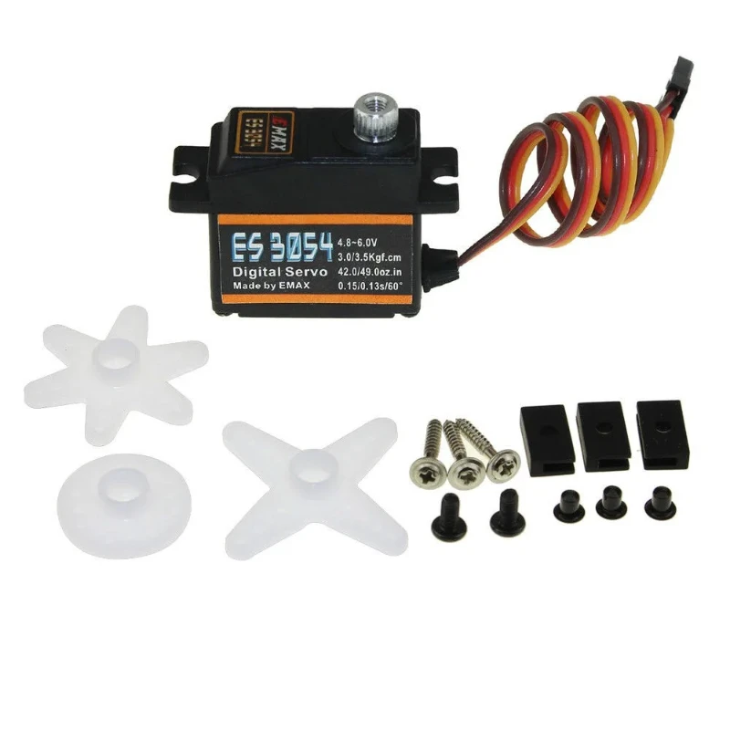 ES3054 17g 3,5kg 0,13sec 23T Metal Gear Digital Servo para atualização de avião RC ES3154