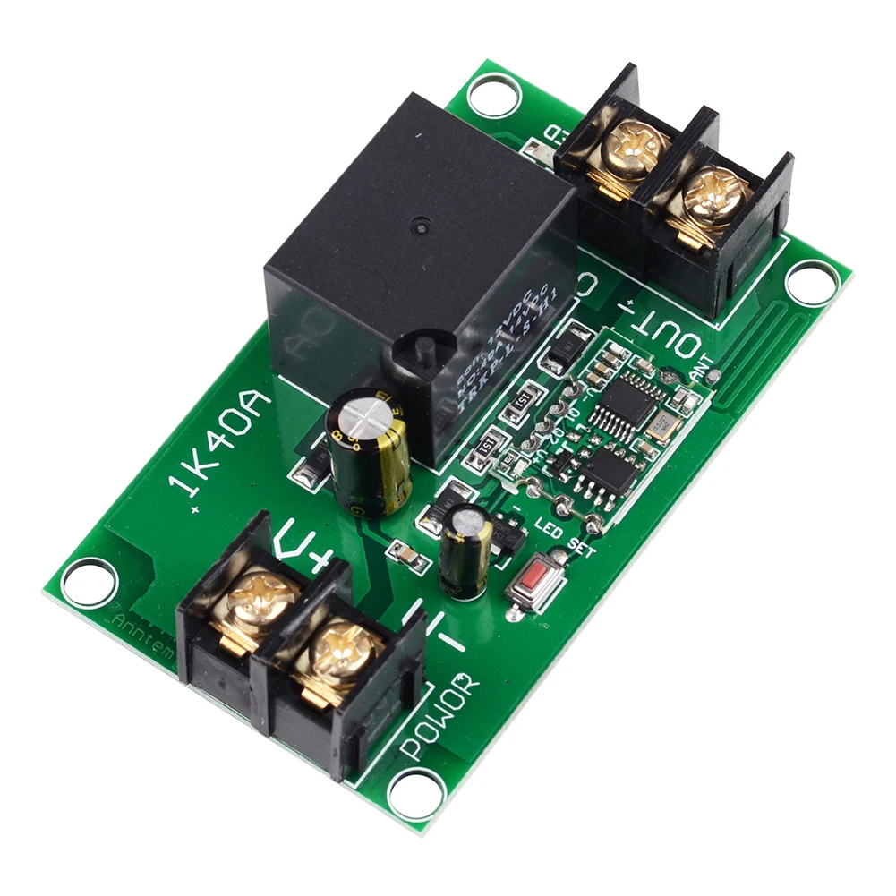 2PCS 433MHz Wireless Remote Switch 12V 40A Relay Controller For Household Appliance Lamp Water Pump Electrical System
