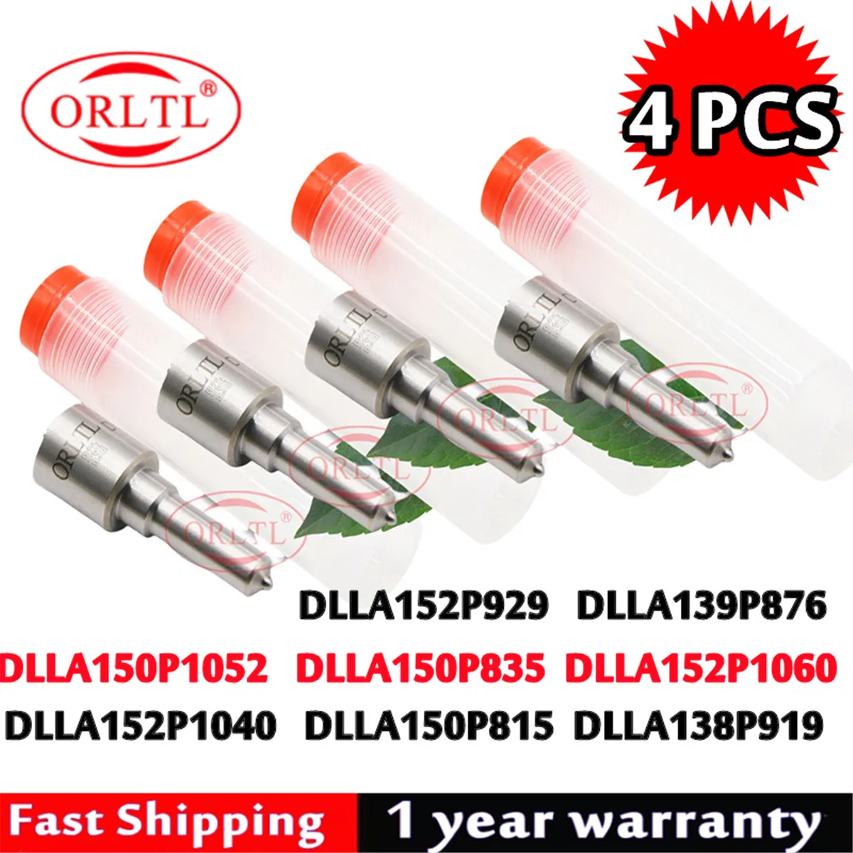 4 قطعة DLLA152P929 DLLA139P876 DLLA150P1052 DLLA150P835 DLLA152P1060 DLLA152P1040 DLLA150P815 DLLA138P919 حاقن الديزل فوهة