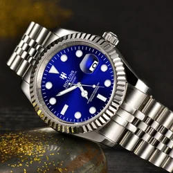 HOLUNS Mens Watch Japan MIYOTA Quartz Movt Male Business Date Wristwatch 5ATM Waterproof Casual watches Relogio Masculino