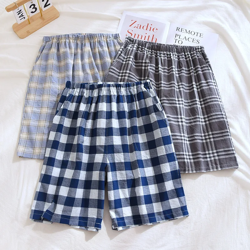 Neue Stil Heißer Verkauf Gewaschene Baumwolle Plaid Pyjama Hosen Für Erwachsene Von Einrichtungs Baumwolle Hosen Baumwolle Pyjamas Männer Schlaf Bottoms