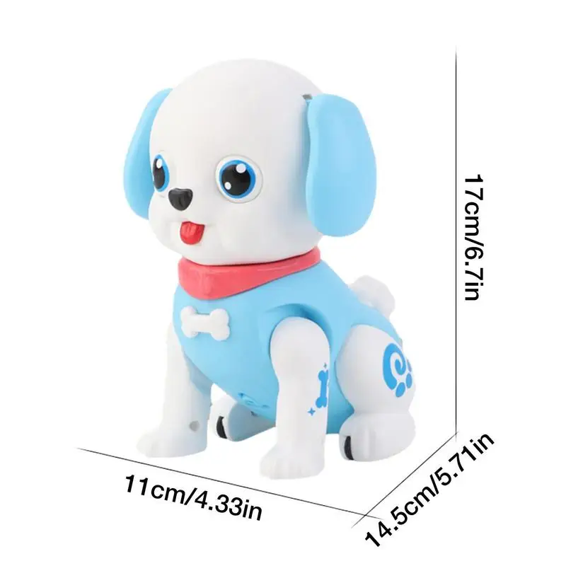 Juguete de perro Robot alimentado por batería con sonido, juguete interactivo para cachorros, paseos, Barks, signos, Idea de regalo para niños, 3,