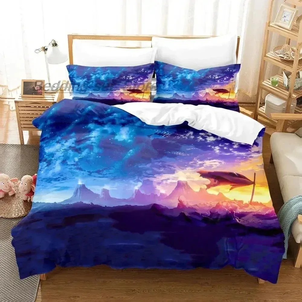 

Tengen Toppa Gurren Lagann Bedding Set Bedroom Soft Modern Bedspreads Comefortable Kids Duvet Cover Quilt Cover And Pillowcase