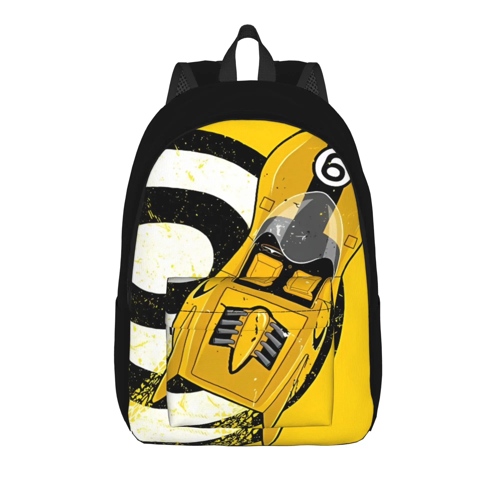 Back to School Season Vintage Shooting Star Car Number 9 Bookbag Speed Racer Men Women Adult Daypack Backpack