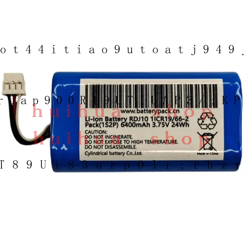 

For zh RDJ10 3.75V 6400mAh Rechargeable Lithium Battery Pack 6-line Plug