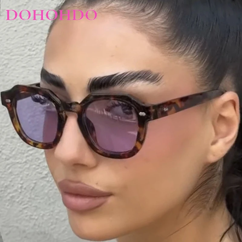 

Classic Small Square Frame Rice Nail Women Sunglasses New Luxury Designer Trend Men Sunglass Outdoor Driving Shade Eyewear UV400
