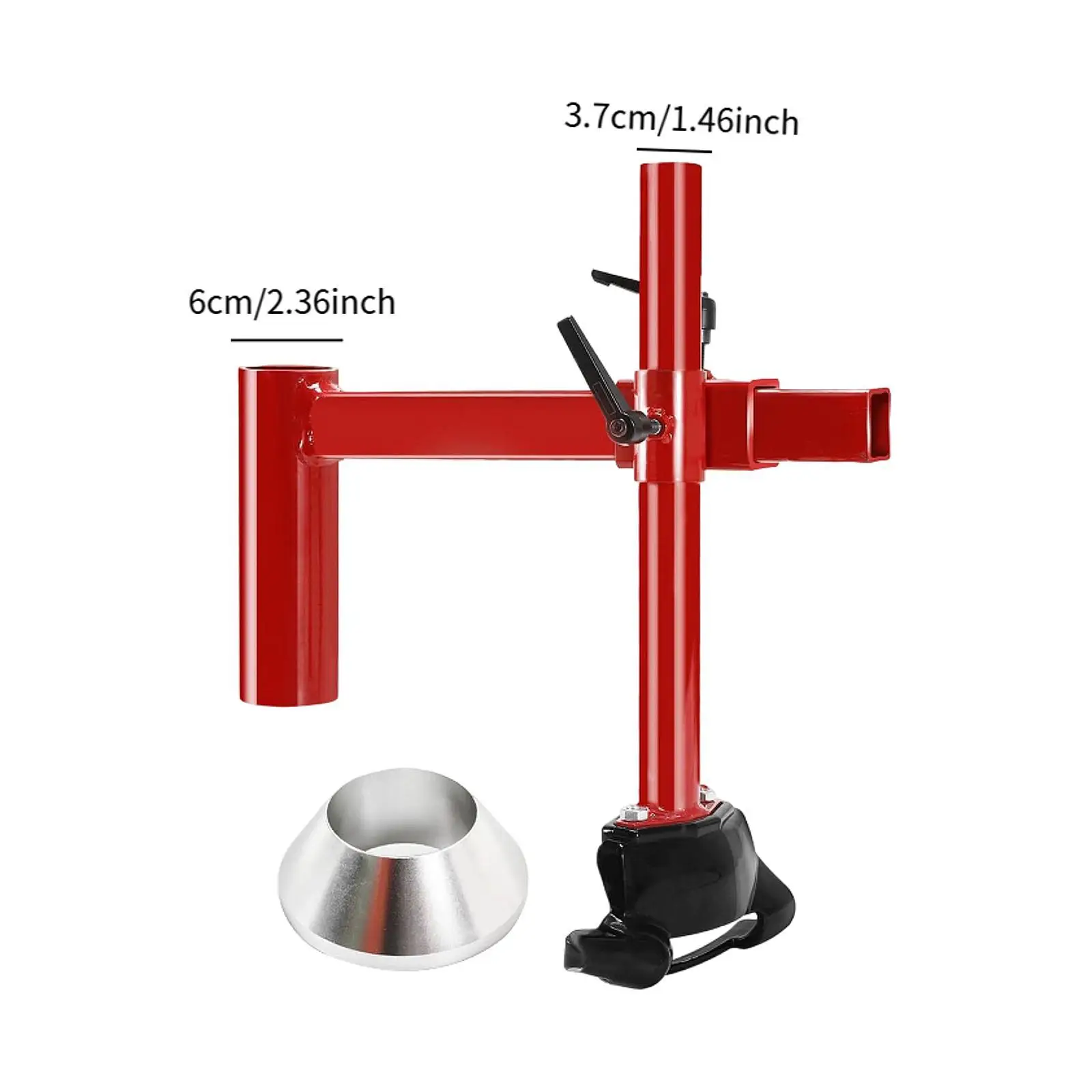 

High Strength Manual Duck Head Tire Changer Kit with Silver Cone for Auto Tire Removal Garage Use