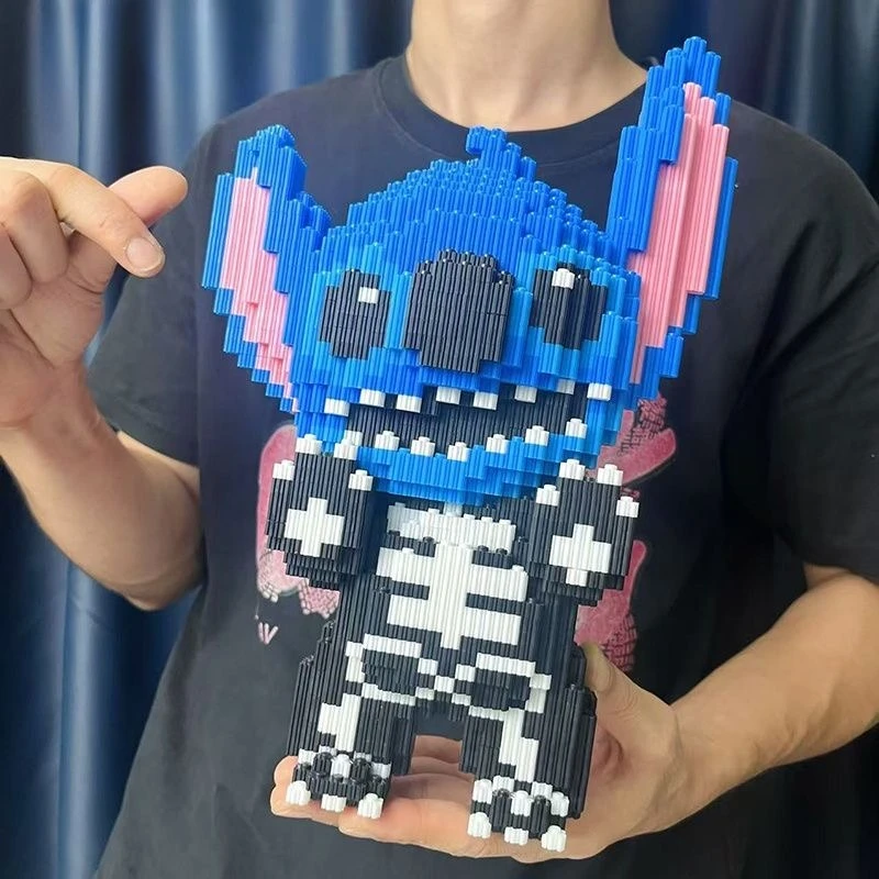 Juego de bloques de puntada, juguetes de Halloween, figuras de acción, bloques de construcción, juguetes para niños, microbloques, payaso, fantasma, regalos de decoración de Halloween