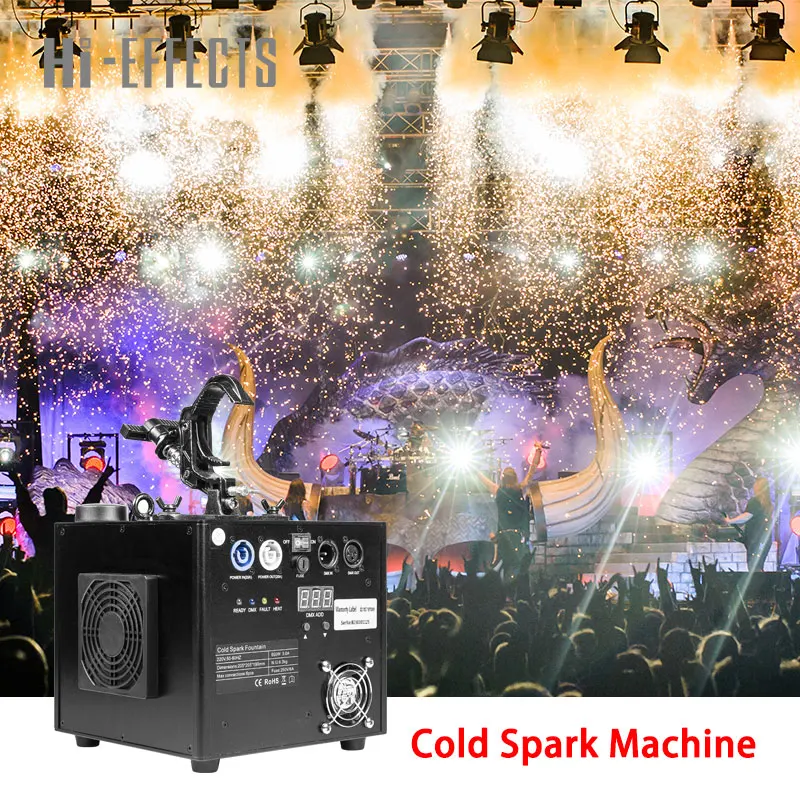 

Waterfall Cold Spark Machine Stage Sparkler DMX Remote Control 650W Cold Spark Machine Wedding Party DJ Disco