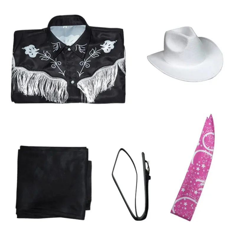 Costume de cosplay Ken Py Play Barbier Movie, déguisement, chapeau de cow-boy, tenues Nette pour hommes adultes, vêtements de fête Kiev illage de paupières masculin, 2023