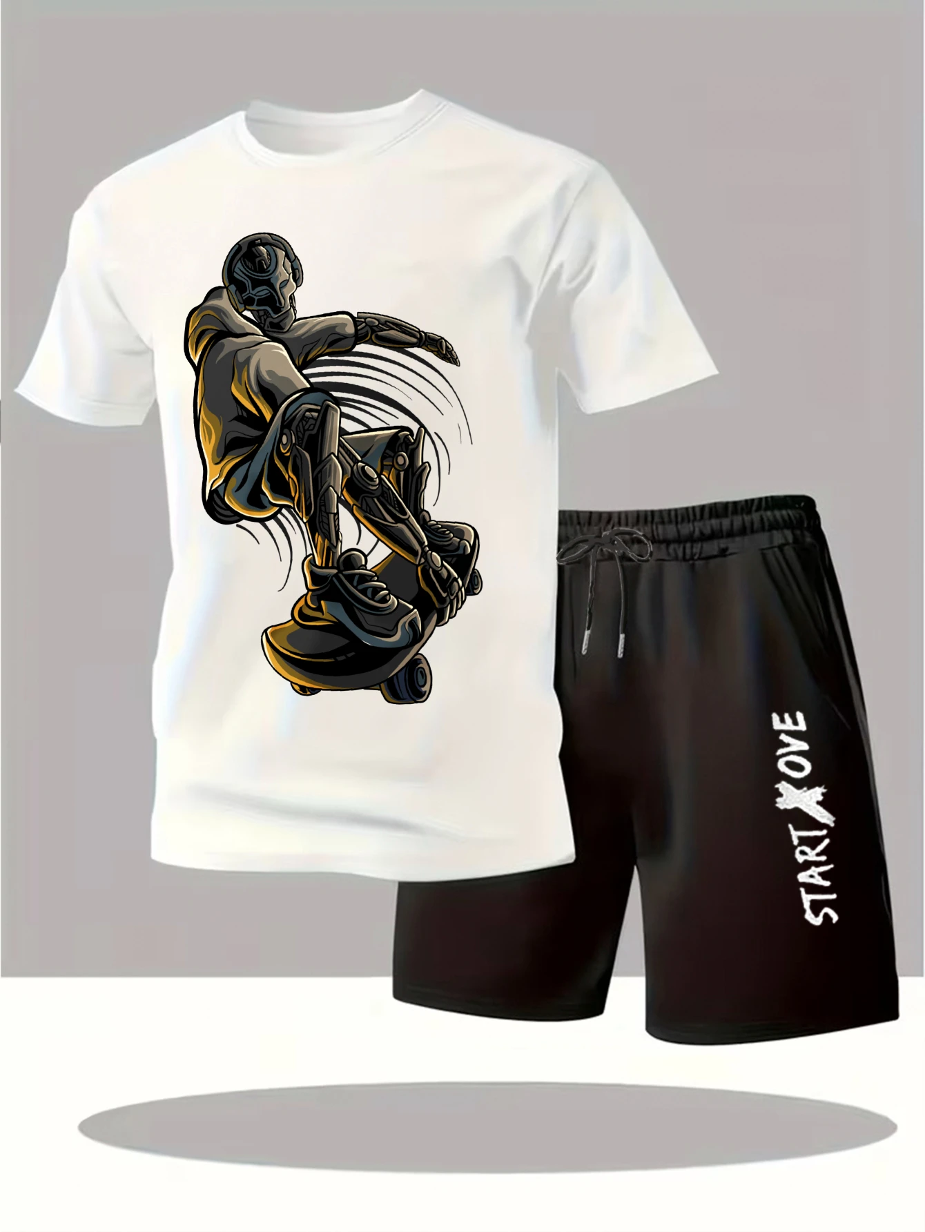 

Мужские комплекты 2025: Новинка! Модные мужские костюмы с коротким рукавом, графические Y2K-костюмы, спортивные костюмы в стиле Drip, комплекты одежды, мужские спортивные костюмы с принтом