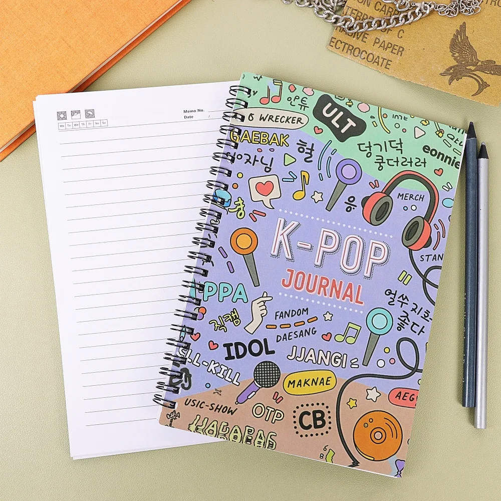 

Эксклюзивный блокнот-планировщик K-POP, художественный дневник с ежедневными записками и списками, идеально подходит для офиса, школы или личного использования.