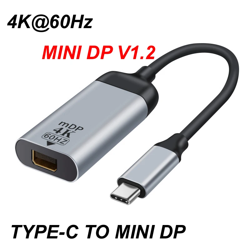 USB 3.1 Type C Male to 4K@60Hz HDMI Compatible/DP/MINI DP/1080P DB15P 15PIN VGA Female Adapter Converter Cable for PC Phone  etc