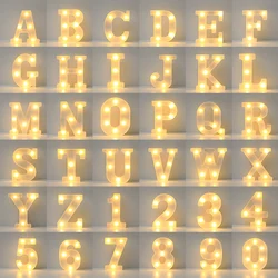 16cm LED Letter Light DIY Decorative Night Lamp Battery Operated For Living Room Party Birthday Wedding Bar Decoration