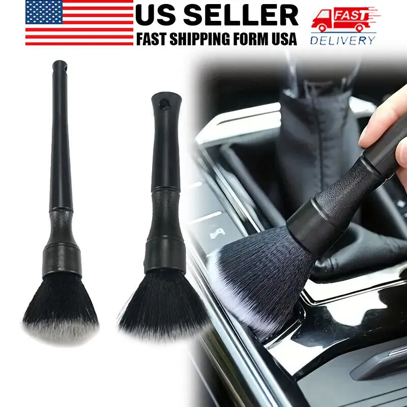 

Auto Interior Detailing Dust Brush-Premium Car Detailing Bristles, Car Cleaning Tool