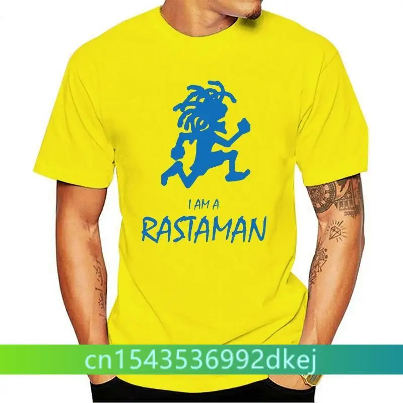 Funny Shirts Crew Neck Short-SleeveI am a Rastaman Rastafari Reggae T-Shirt Printed t shirt  Men t shirt Casual Tops