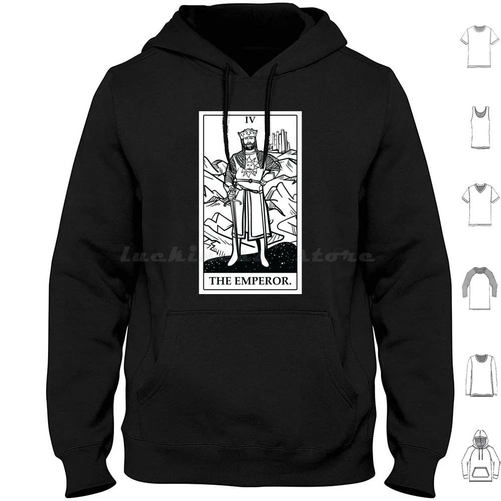 The Emperor Tarot Card Hoodie cotton Long Sleeve Monty Python Monty Python And The Holy Grail Tarot Holy Grail Tarot